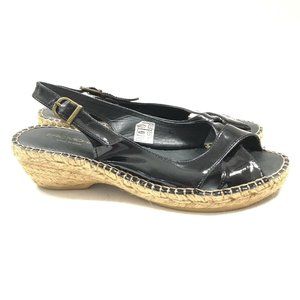 Eric Michael Sandals Helen Palmira Black 6.5 - 7